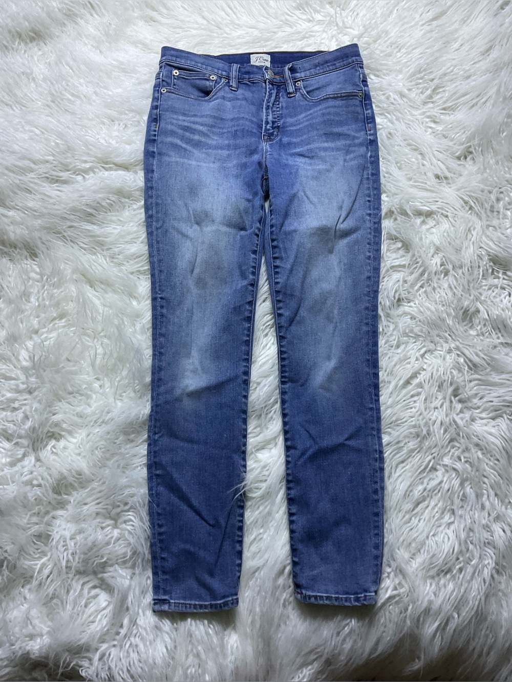 J Crew 9" High-rise Toothpick Jean In Roaring River Wash